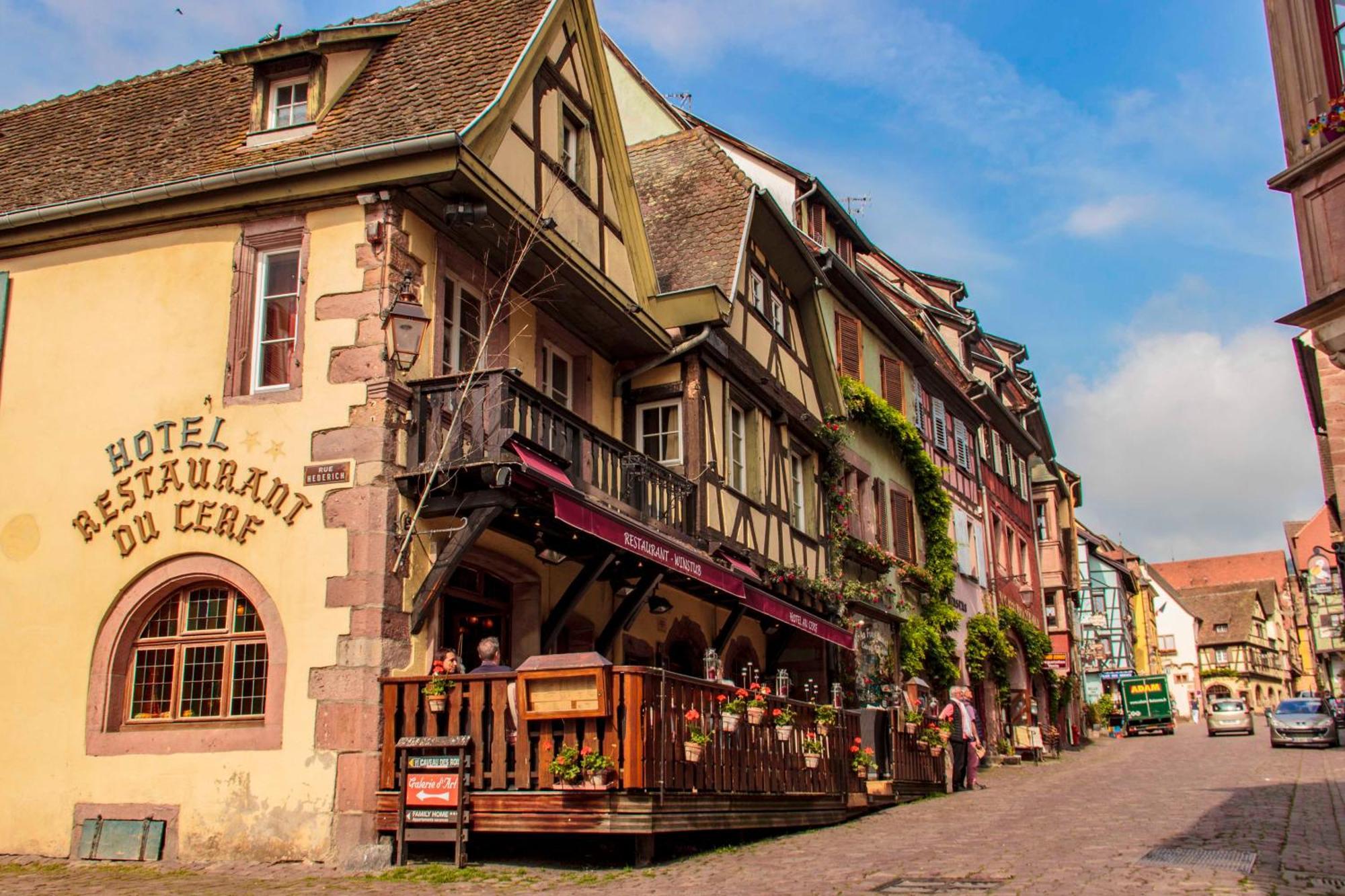 Hotel Au Cerf Riquewihr Exteriér fotografie