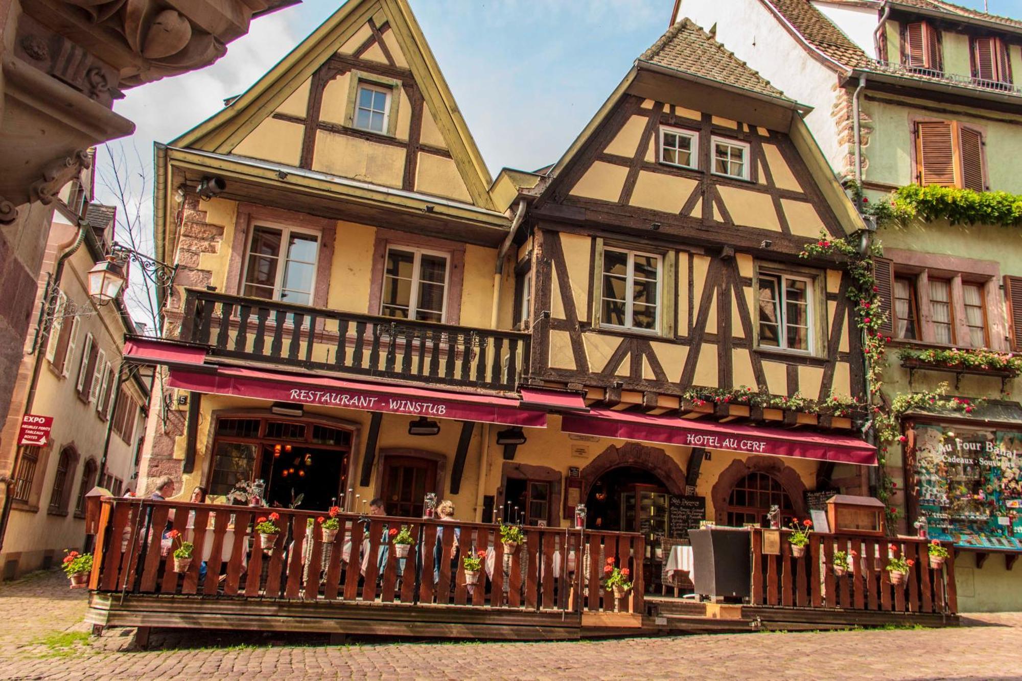 Hotel Au Cerf Riquewihr Exteriér fotografie